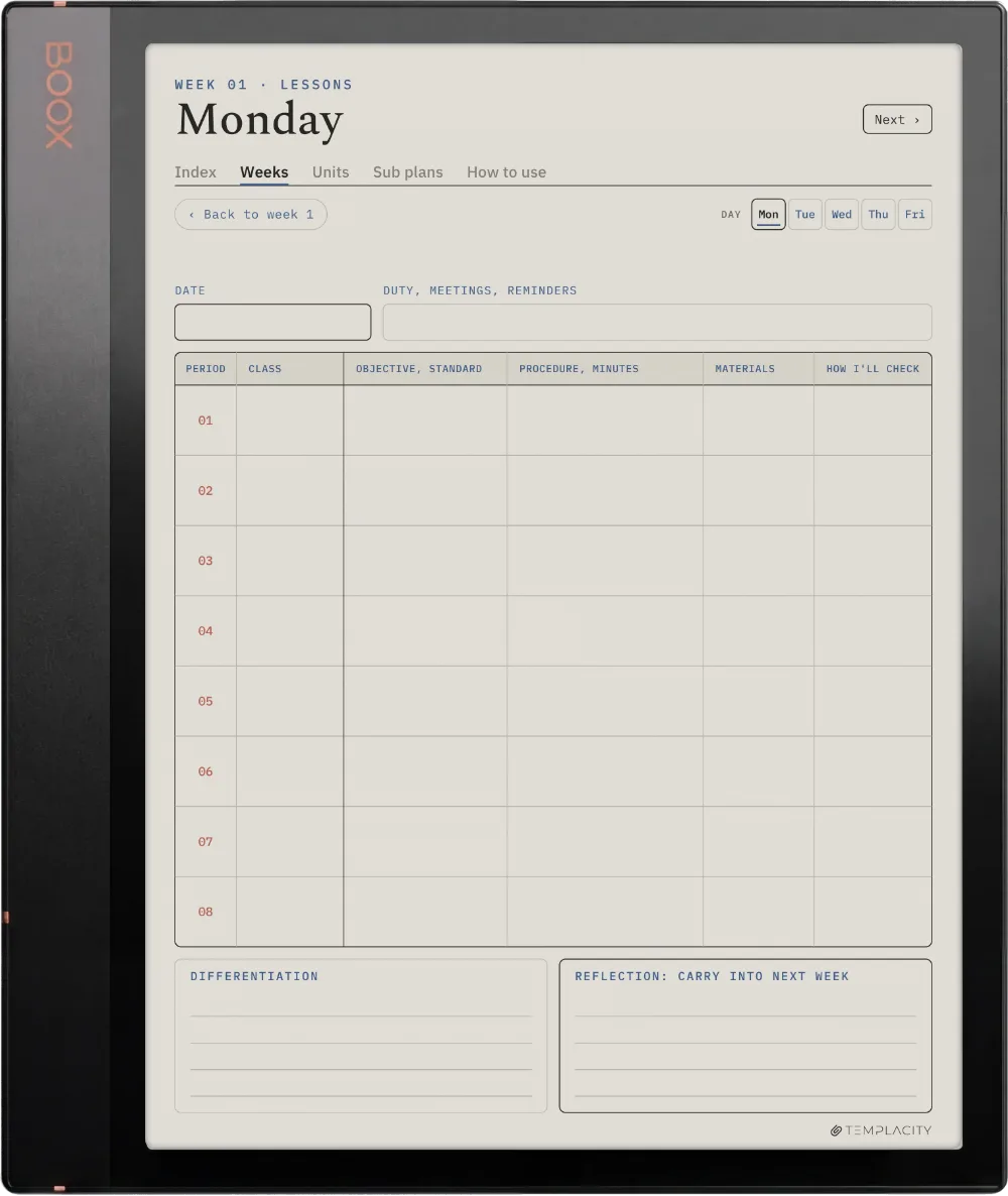 The Planner · Teachers Boox Note Air3 C page 3