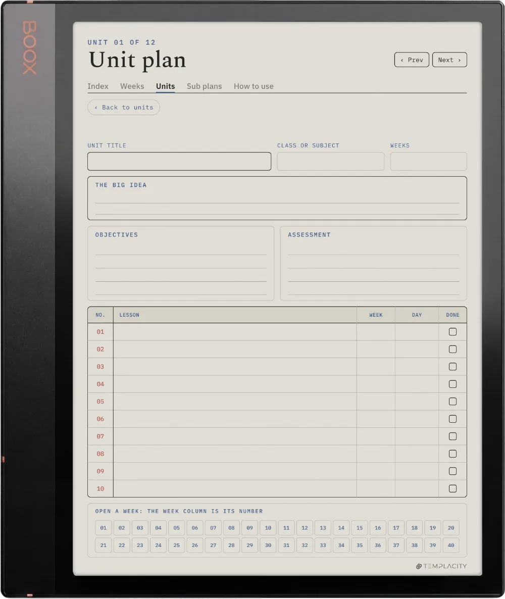The Planner · Teachers Boox Note Air3 C page 4