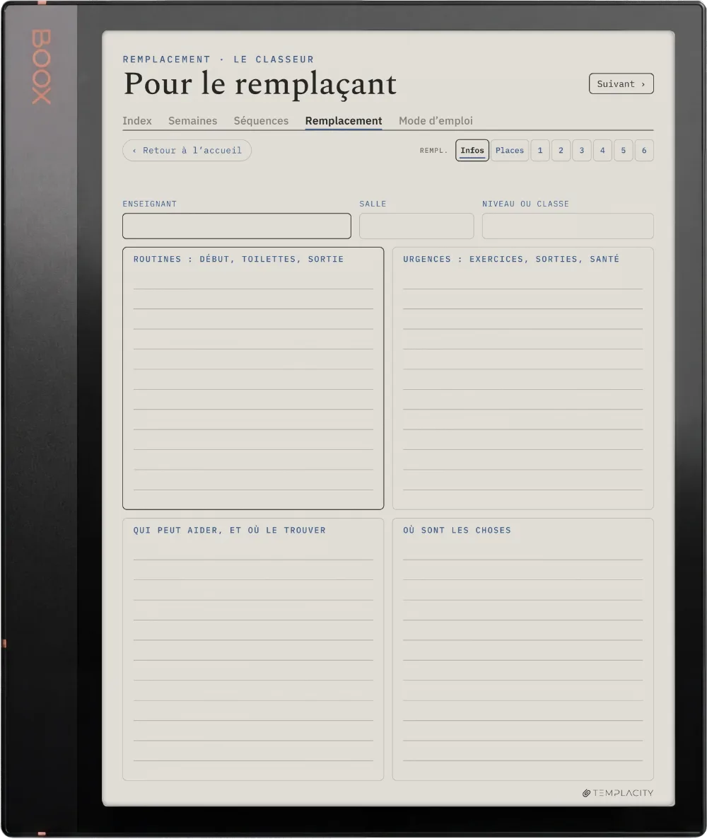 The Planner · Enseignants Boox Note Air3 C page 5