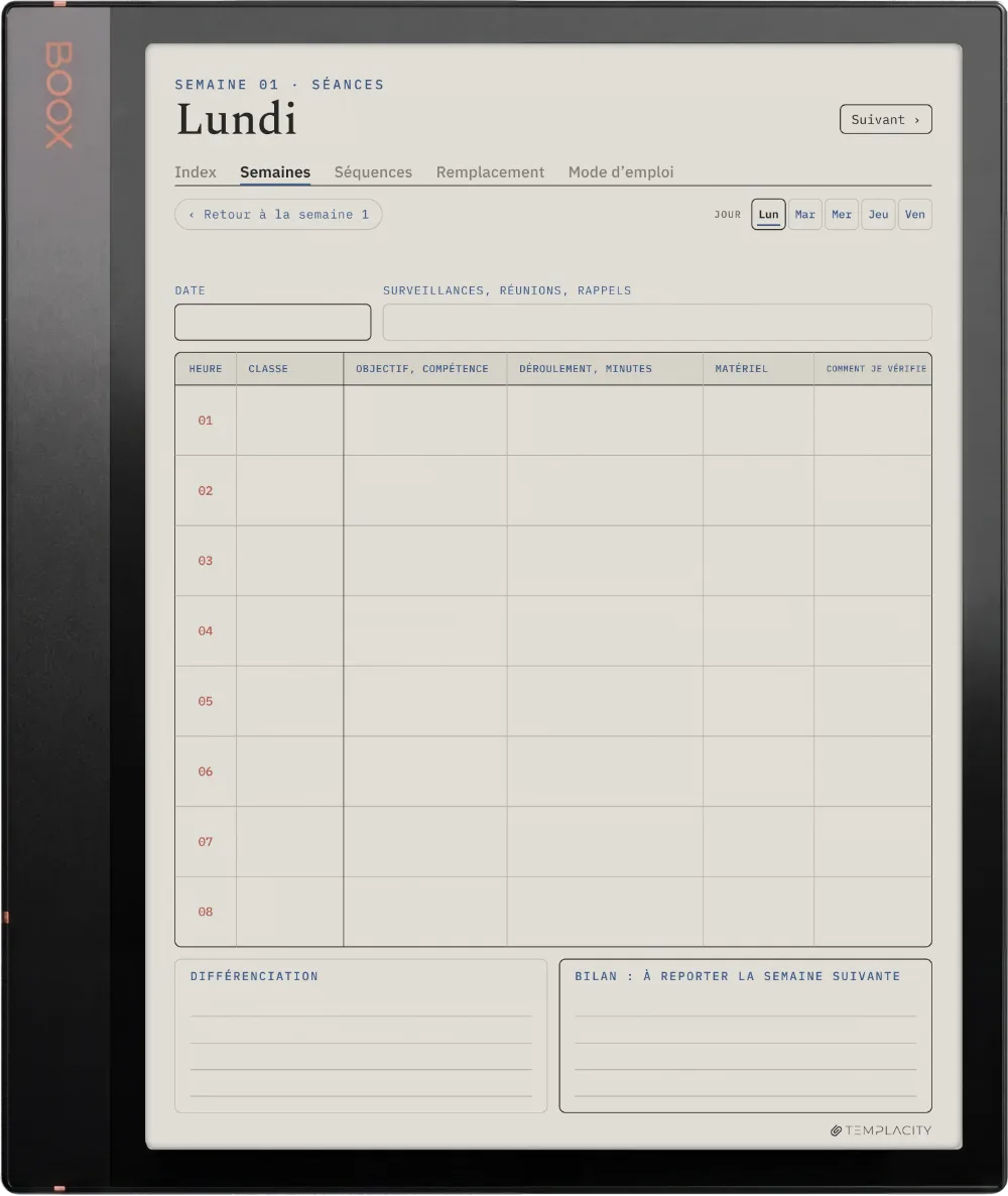 The Planner · Enseignants Boox Note Air3 C page 3