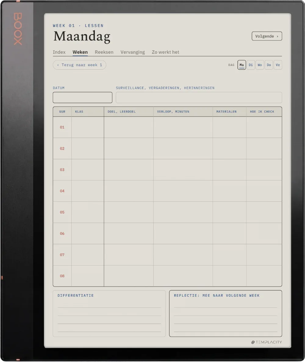 The Planner · Docenten Boox Note Air3 C pagina 3