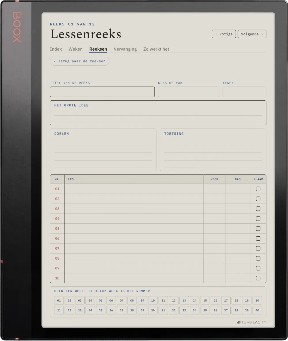 The Planner · Docenten Boox Note Air3 C pagina 4