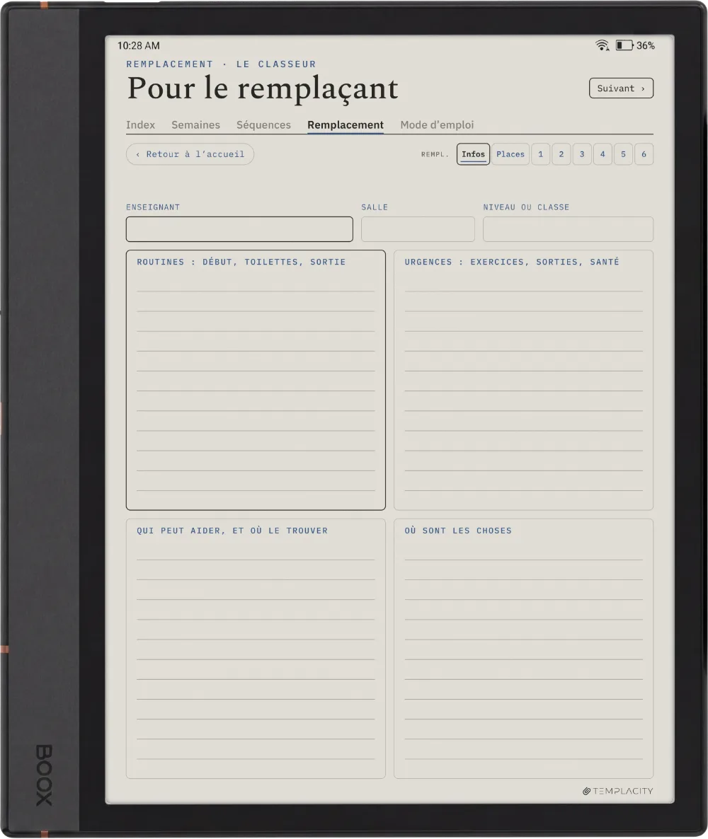 The Planner · Enseignants Boox Note Air4 C page 5