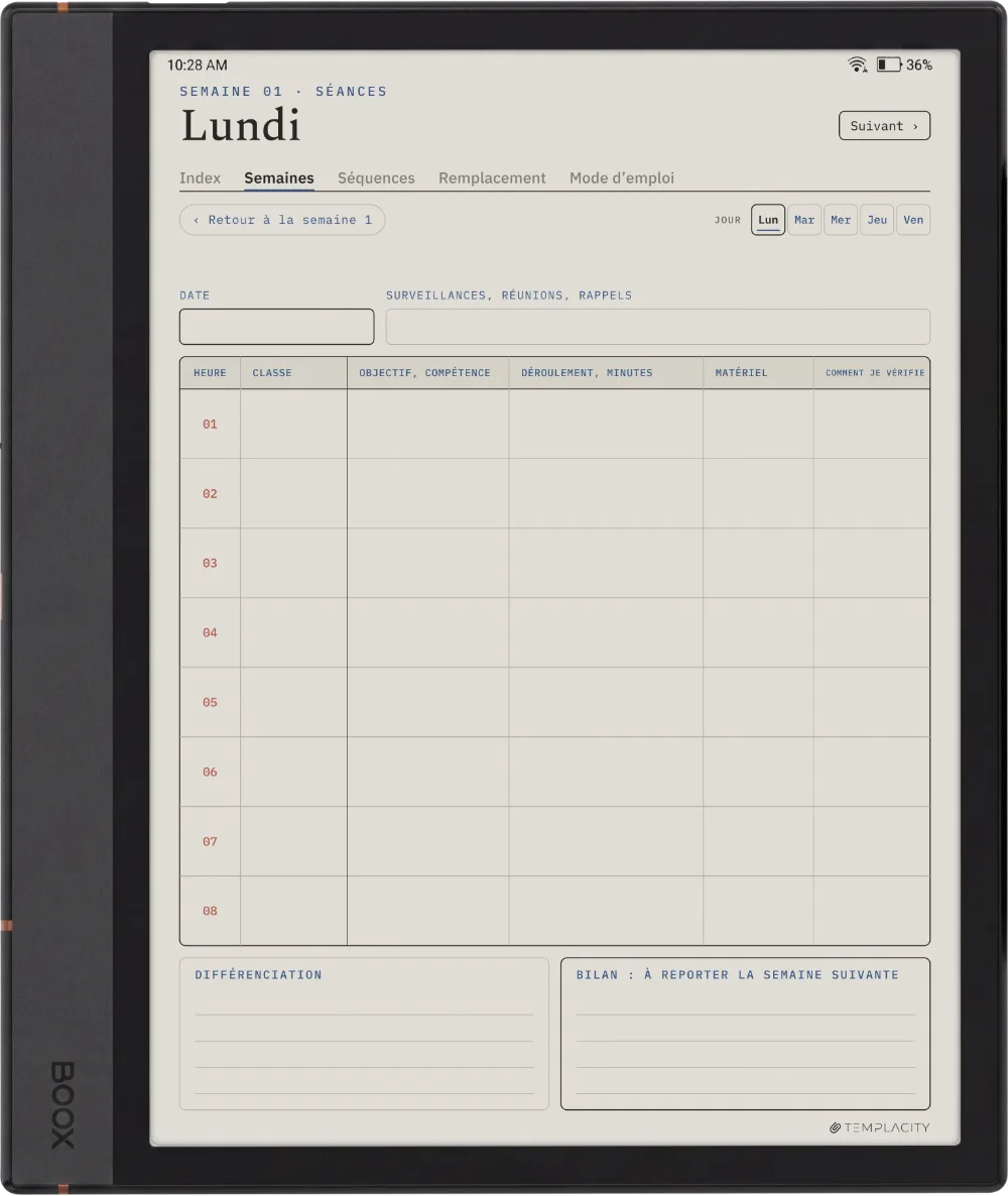 The Planner · Enseignants Boox Note Air4 C page 3