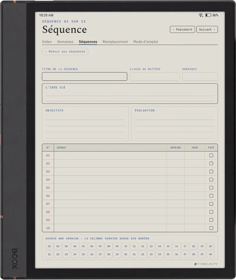 The Planner · Enseignants Boox Note Air4 C page 4