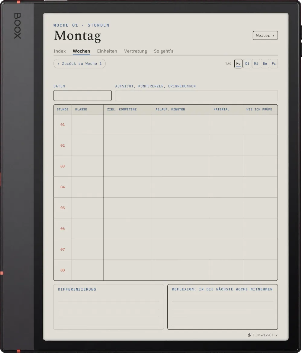 The Planner · Lehrkräfte Boox Note Air5 C Seite 3