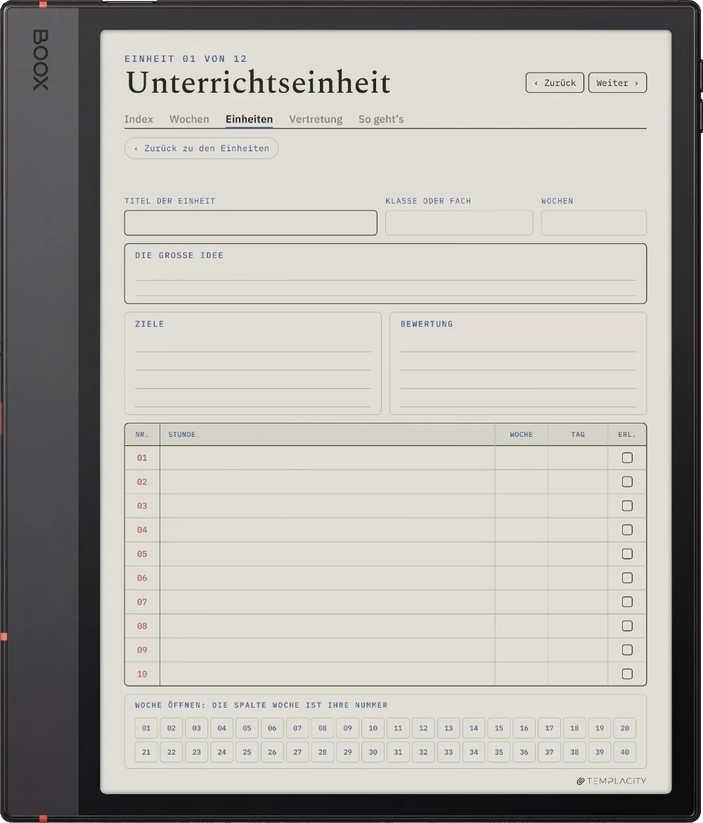 The Planner · Lehrkräfte Boox Note Air5 C Seite 4
