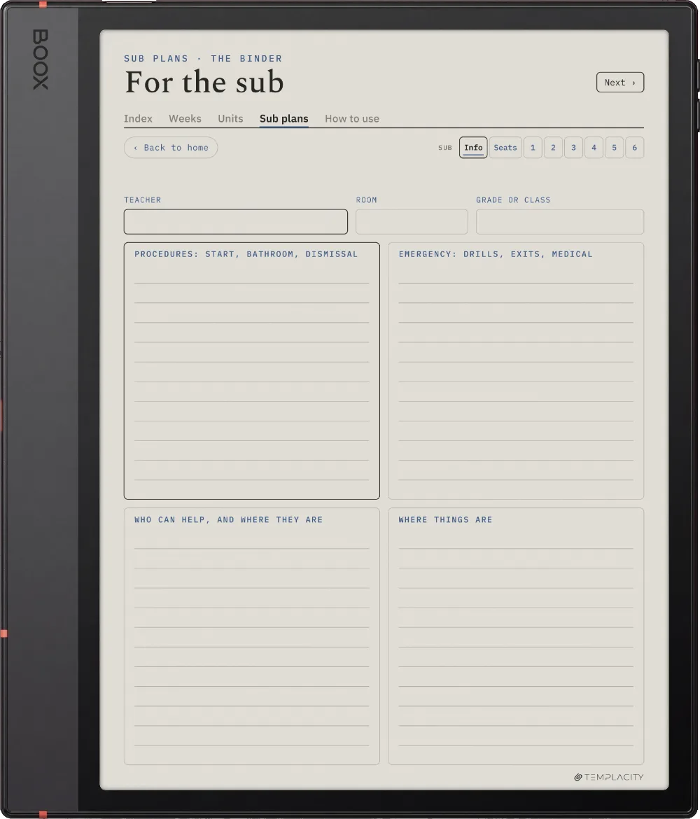 The Planner · Teachers Boox Note Air5 C page 5