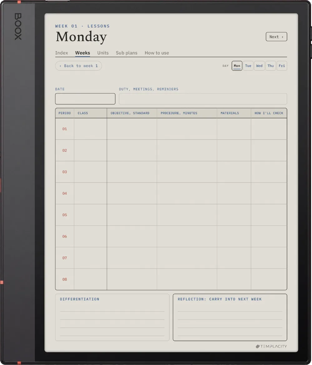The Planner · Teachers Boox Note Air5 C page 3