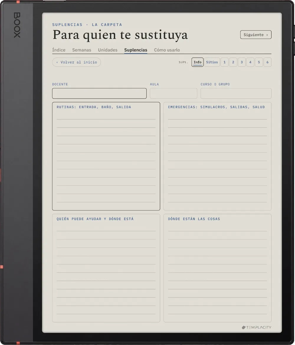 The Planner · Docentes Boox Note Air5 C página 5