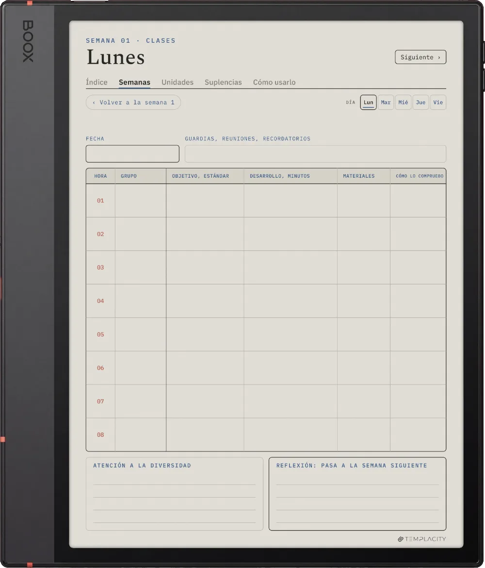 The Planner · Docentes Boox Note Air5 C página 3