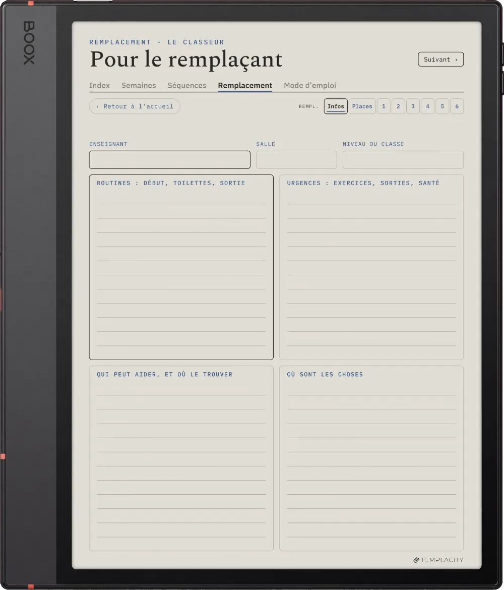 The Planner · Enseignants Boox Note Air5 C page 5