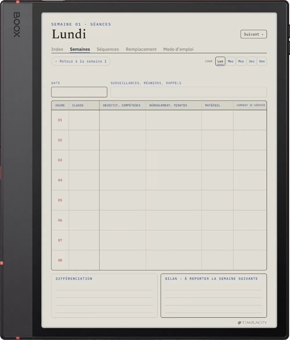 The Planner · Enseignants Boox Note Air5 C page 3