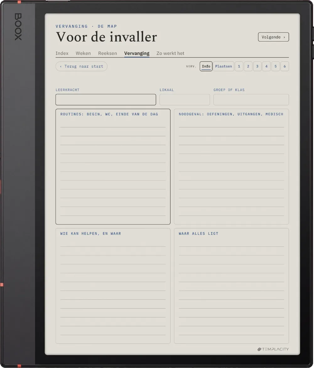 The Planner · Docenten Boox Note Air5 C pagina 5