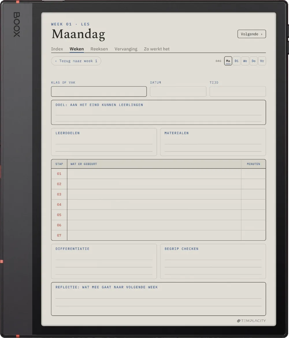 The Planner · Docenten Boox Note Air5 C pagina 2