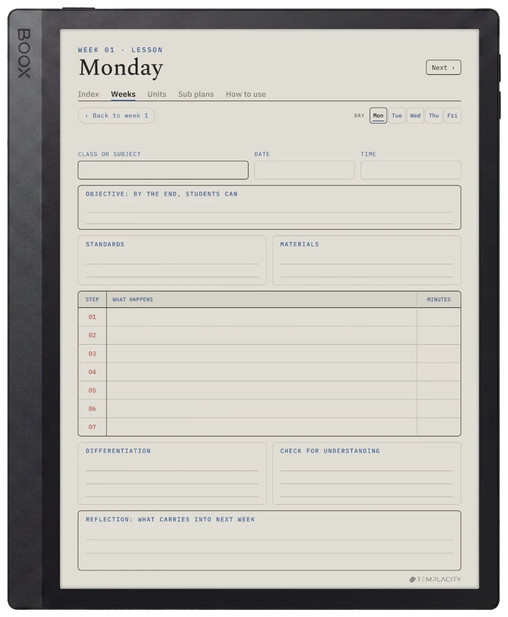 The Planner · Teachers Boox Tab Ultra C Pro page 2