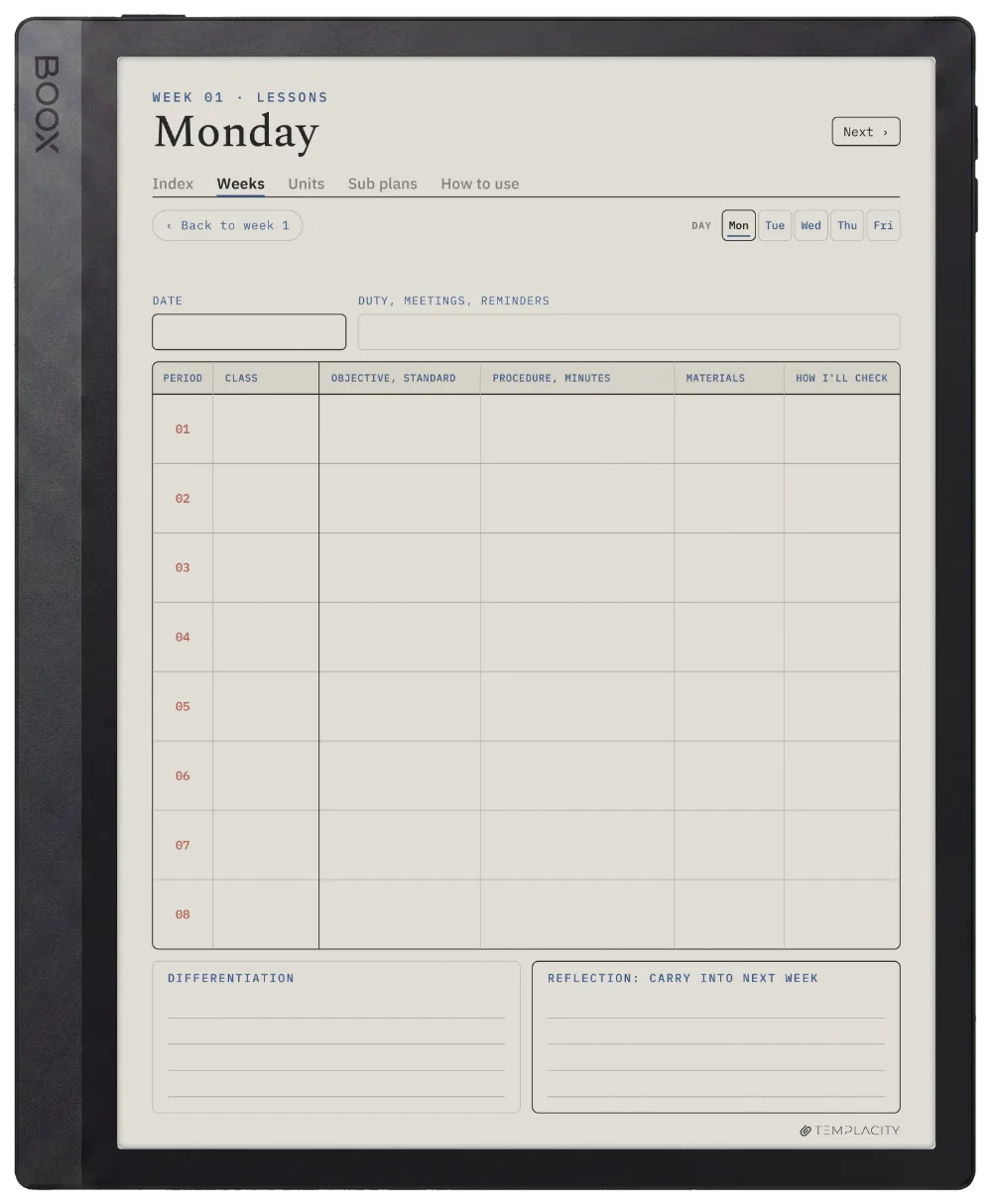 The Planner · Teachers Boox Tab Ultra C Pro page 3