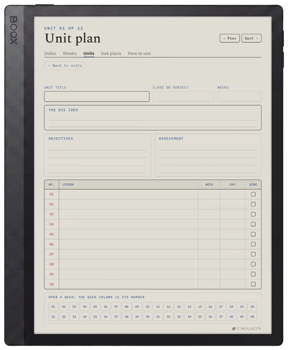 The Planner · Teachers Boox Tab Ultra C Pro page 4