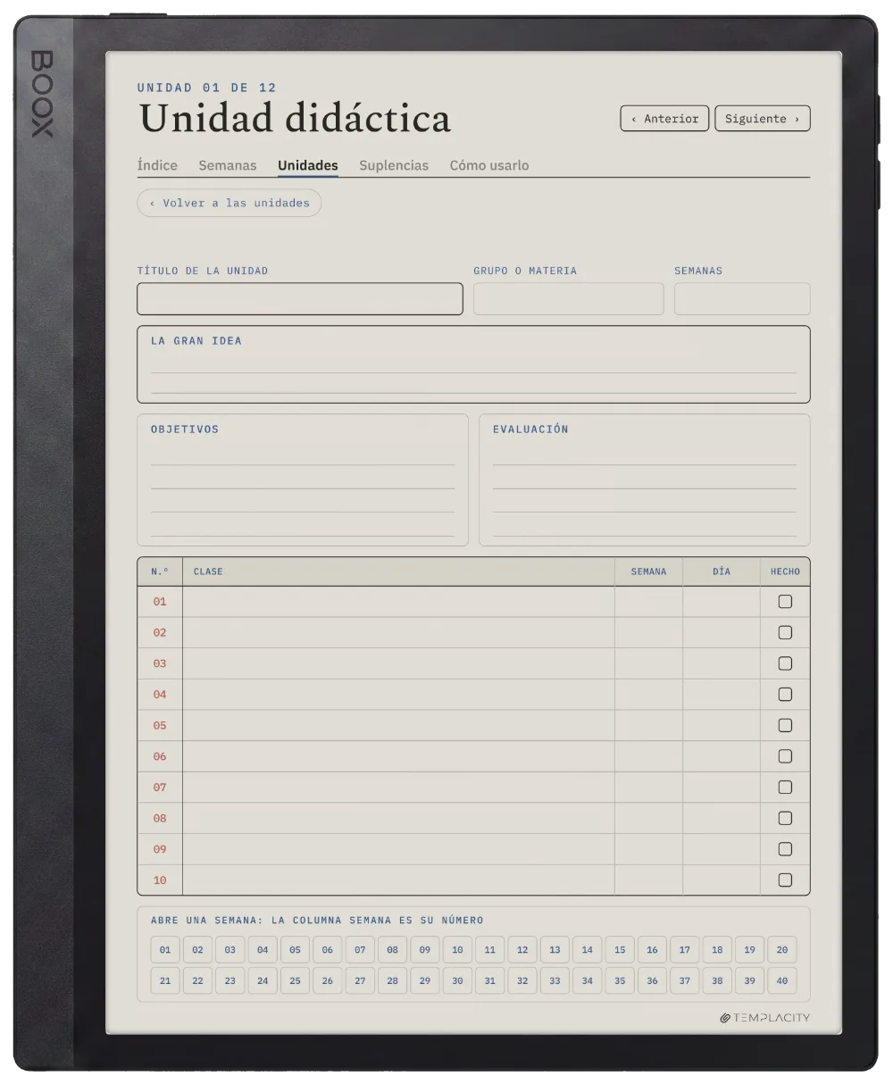 The Planner · Docentes Boox Tab Ultra C Pro página 4