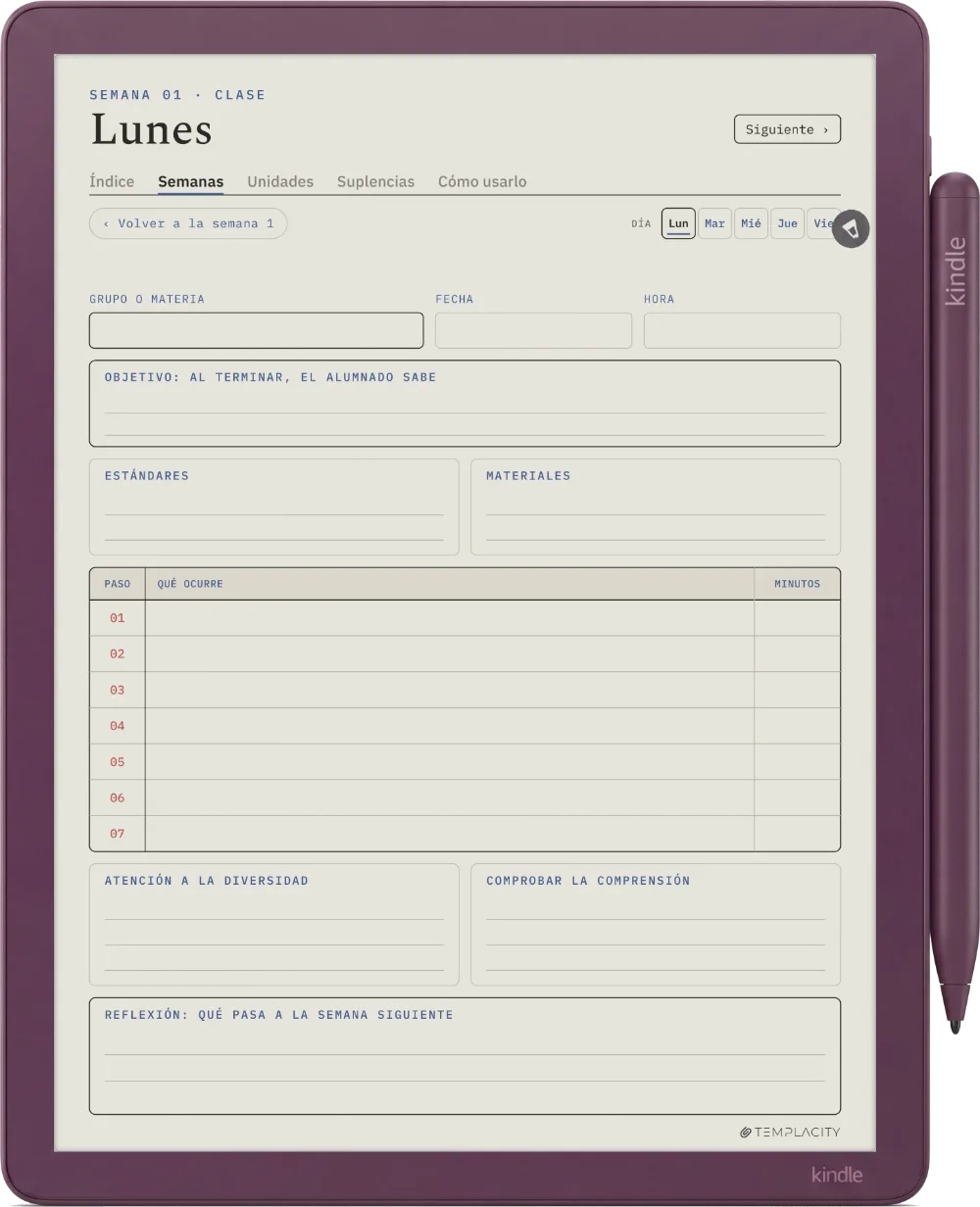 The Planner · Docentes Kindle Scribe Colorsoft página 2