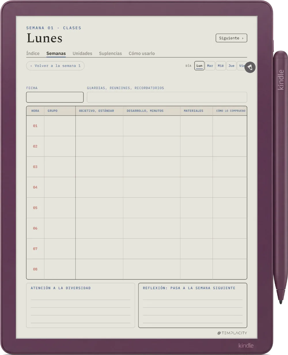 The Planner · Docentes Kindle Scribe Colorsoft página 3