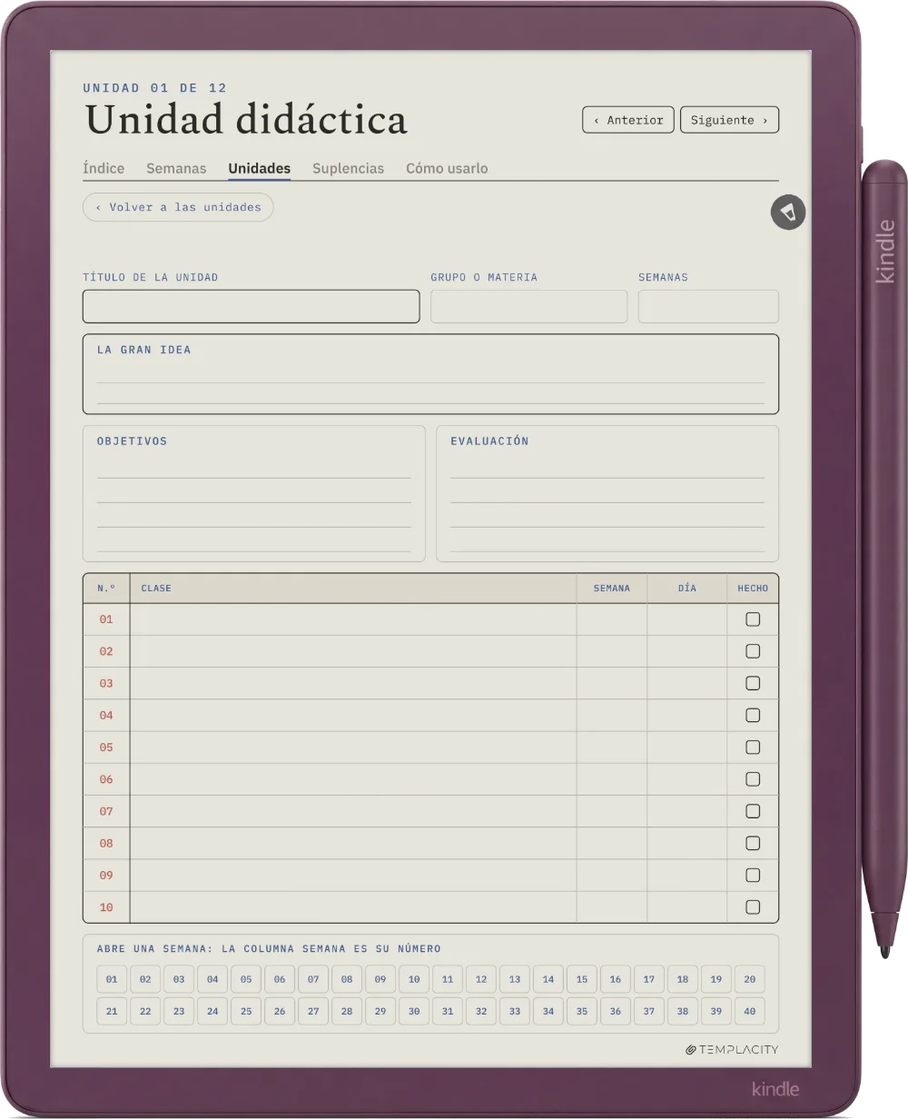 The Planner · Docentes Kindle Scribe Colorsoft página 4