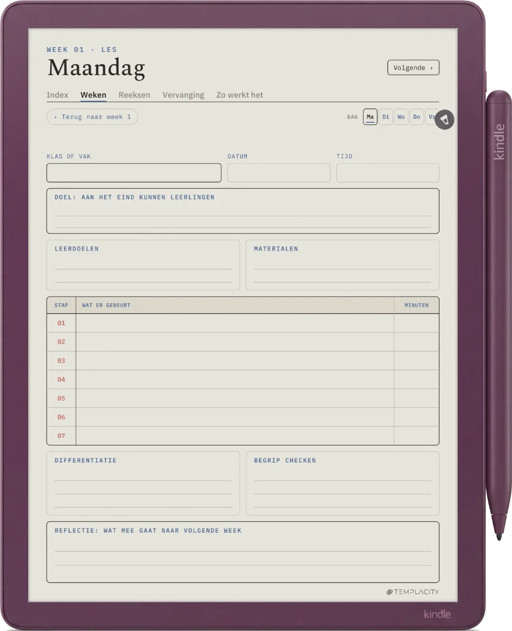 The Planner · Docenten Kindle Scribe Colorsoft pagina 2