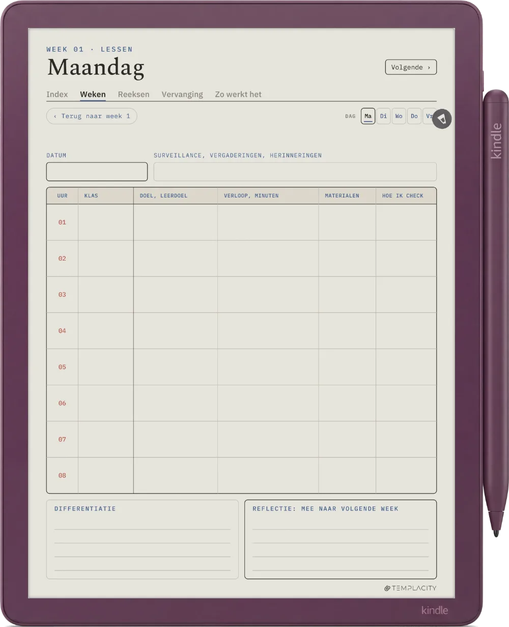 The Planner · Docenten Kindle Scribe Colorsoft pagina 3