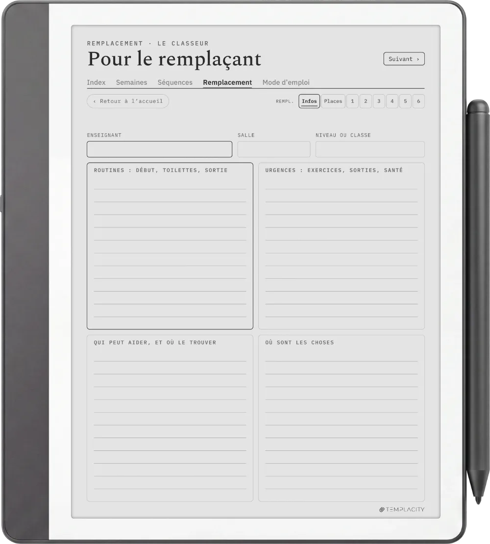The Planner · Enseignants Kindle Scribe page 5