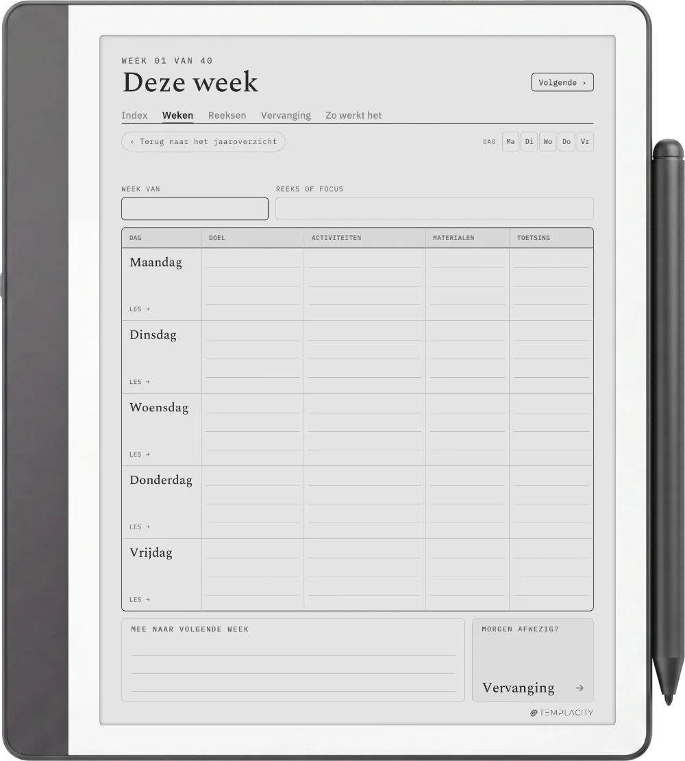 The Planner op de Kindle Scribe