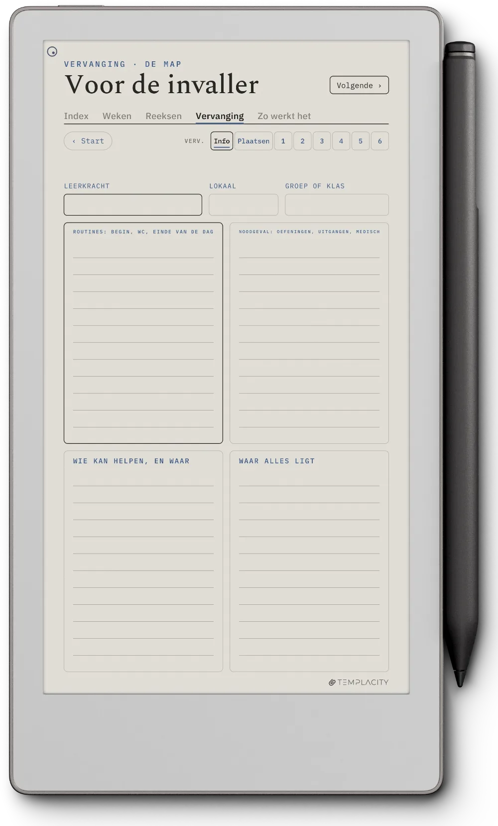 The Planner · Docenten reMarkable Paper Pro Move pagina 5