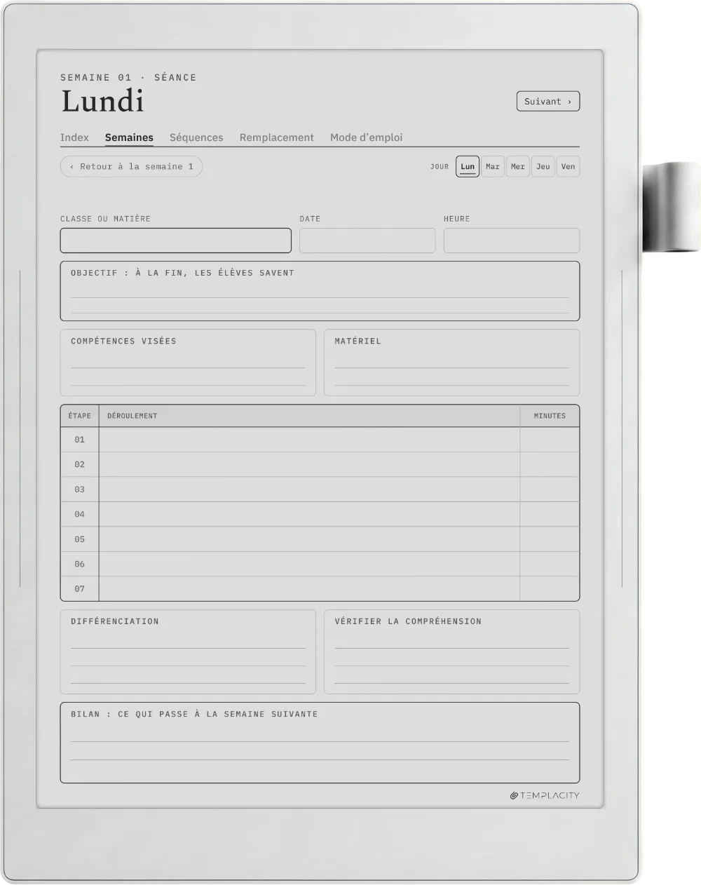 The Planner · Enseignants Supernote Manta page 2