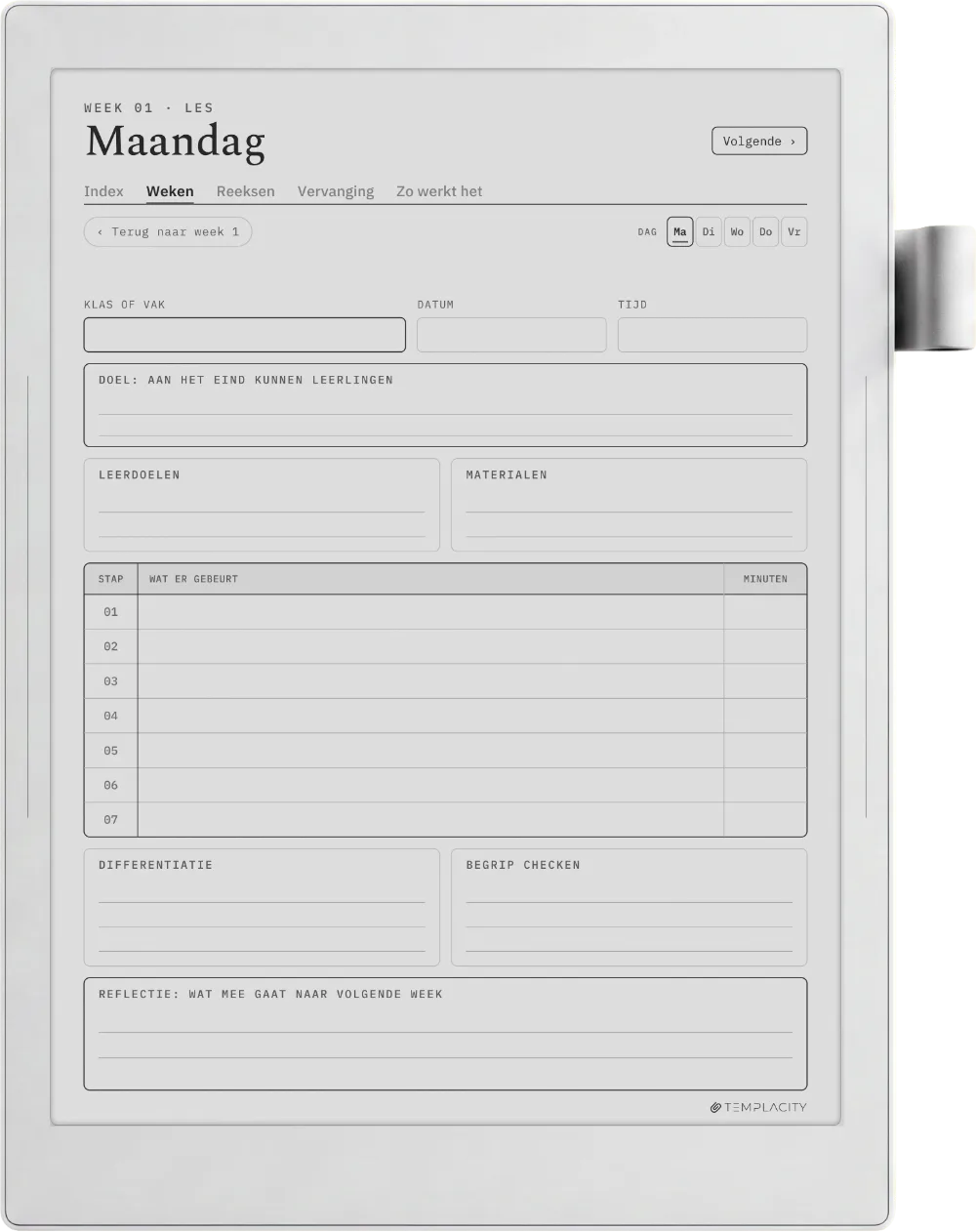 The Planner · Docenten Supernote Manta pagina 2