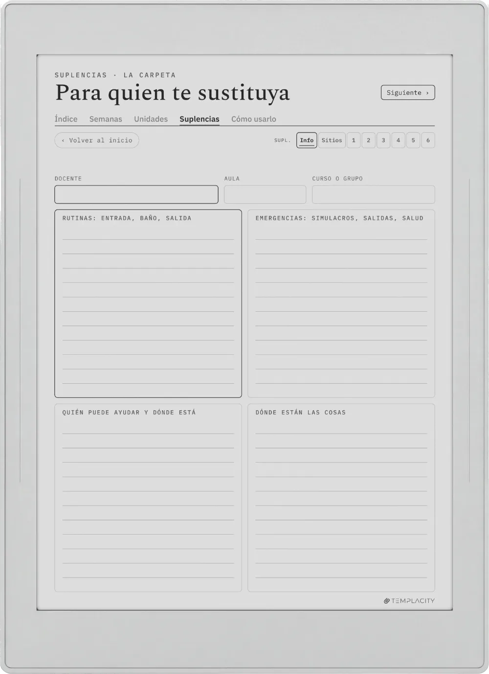 The Planner · Docentes Supernote Nomad página 5