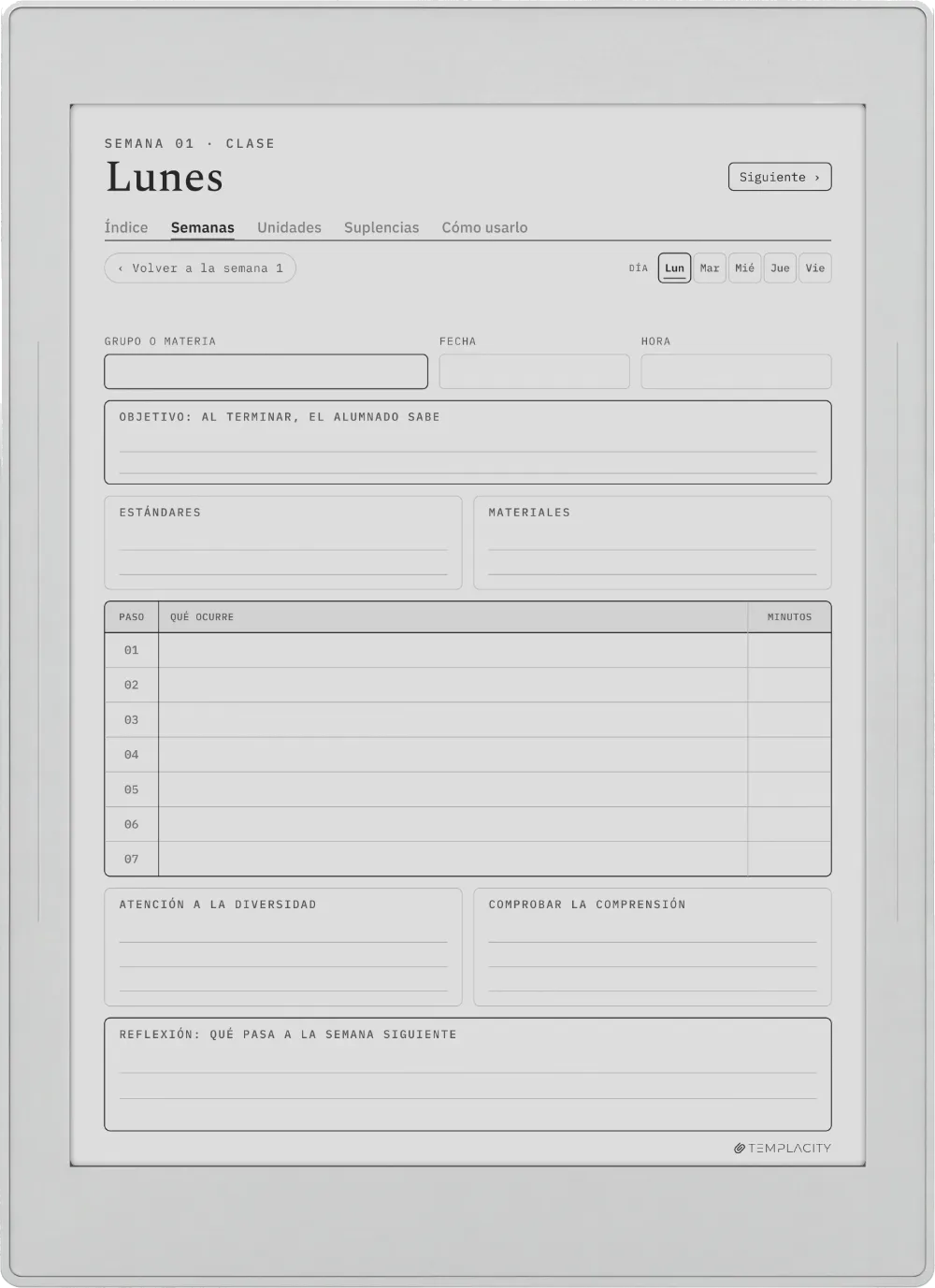 The Planner · Docentes Supernote Nomad página 2