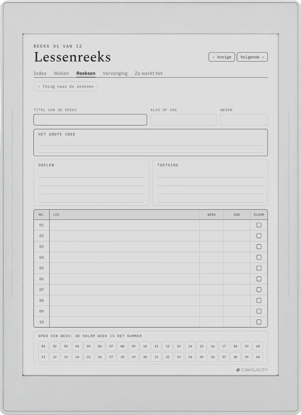 The Planner · Docenten Supernote Nomad pagina 4