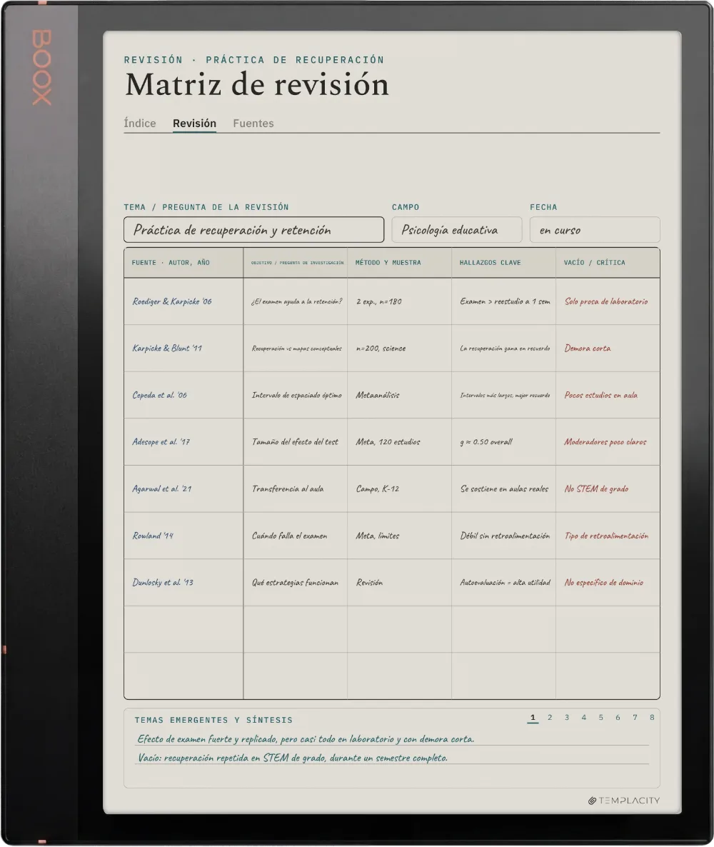 The Planner en el Boox Note Air3 C