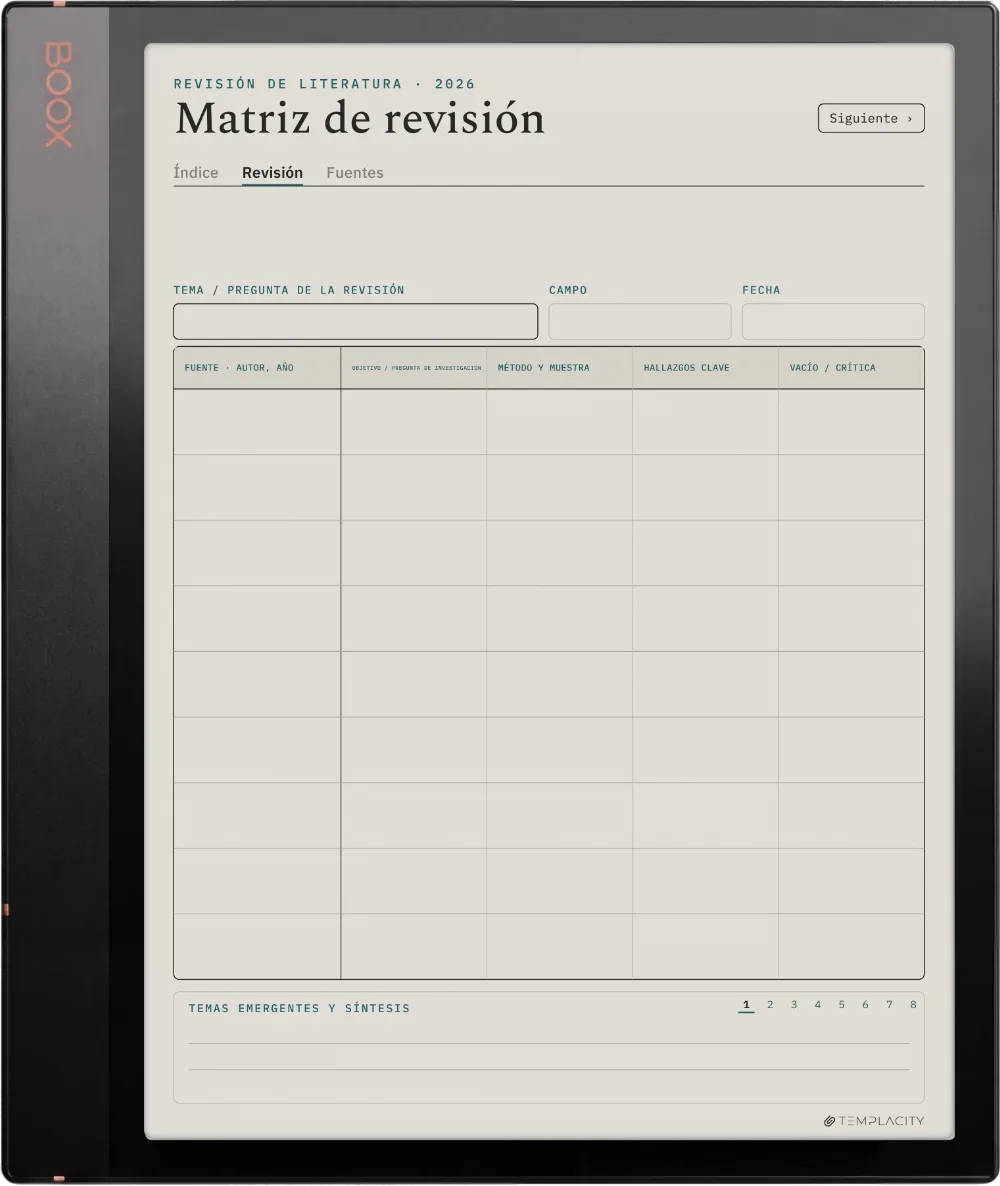 The Planner · Revisión bibliográfica Boox Note Air3 C página 1
