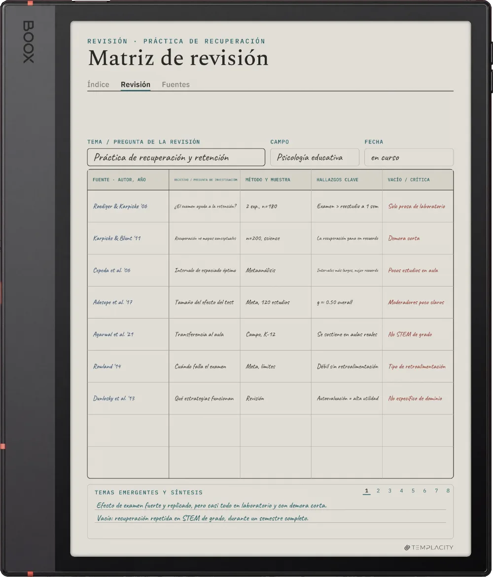 The Planner en el Boox Note Air5 C