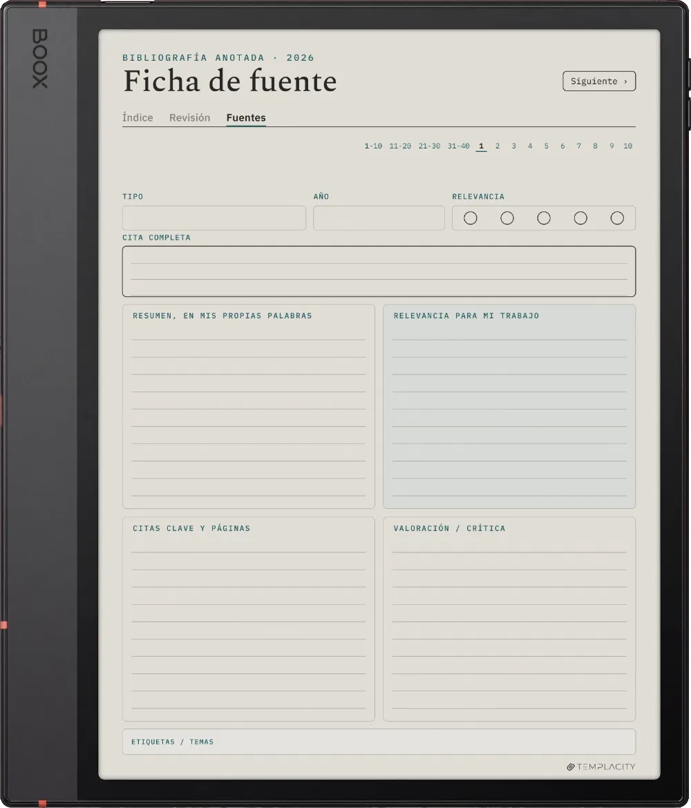 The Planner · Revisión bibliográfica Boox Note Air5 C página 2