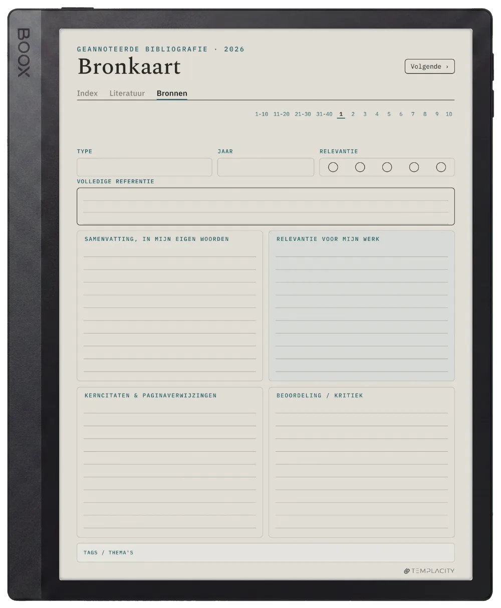 The Planner · Literatuurreview Boox Tab Ultra C Pro pagina 2