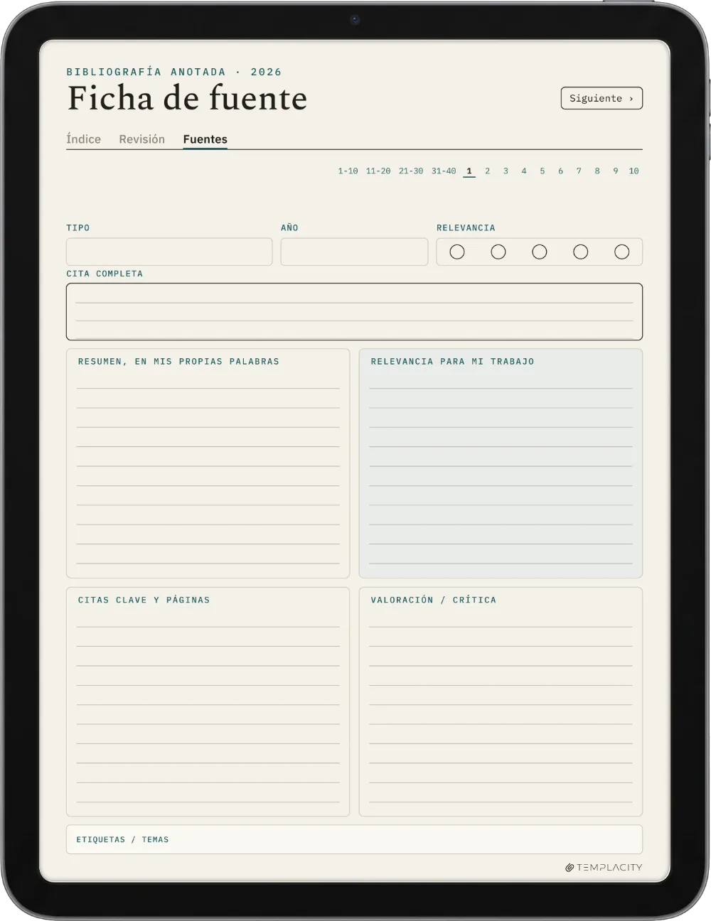 The Planner · Revisión bibliográfica iPad página 2