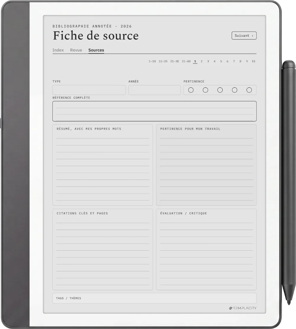 The Planner · Revue de littérature Kindle Scribe page 2