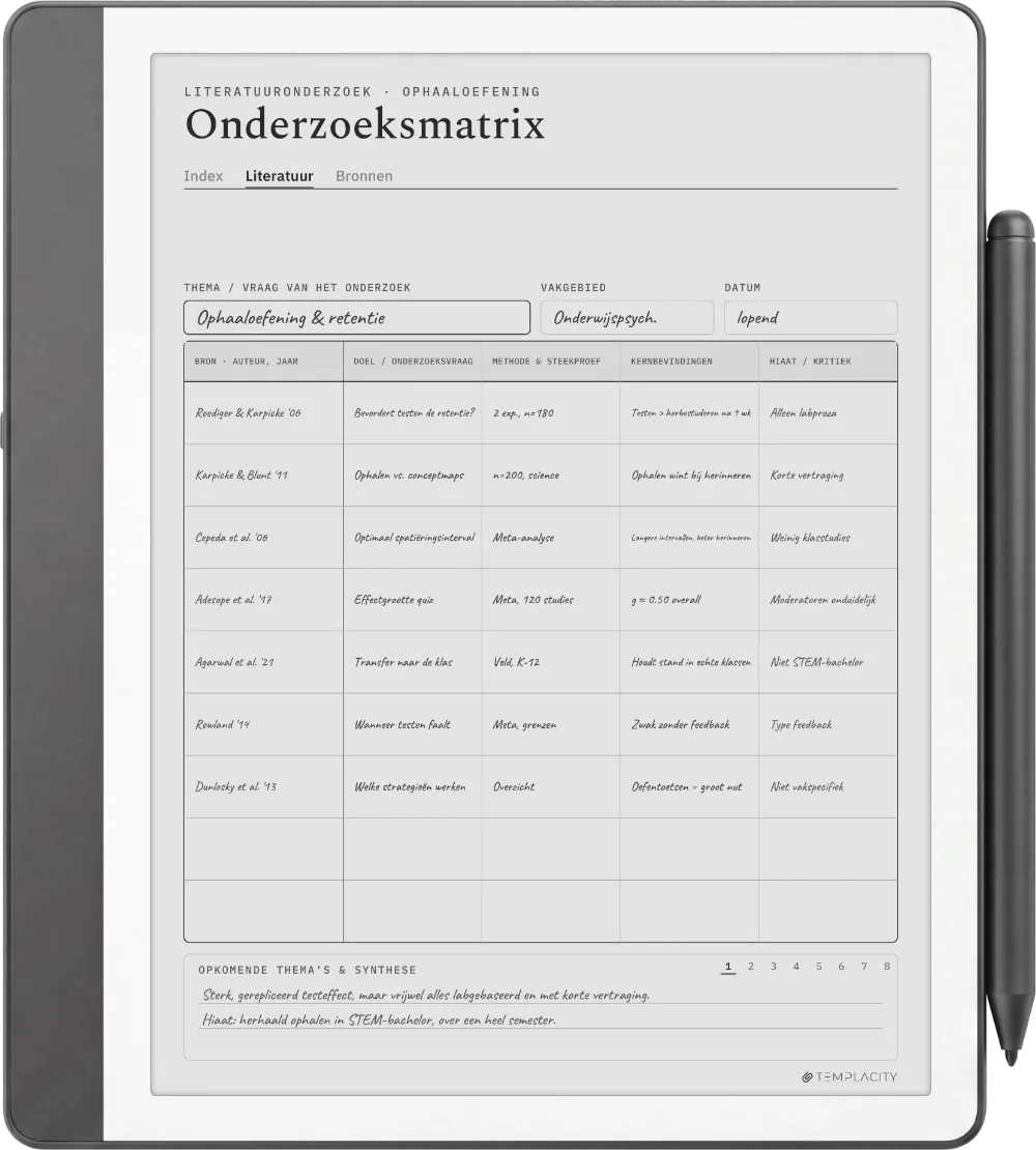 The Planner op de Kindle Scribe