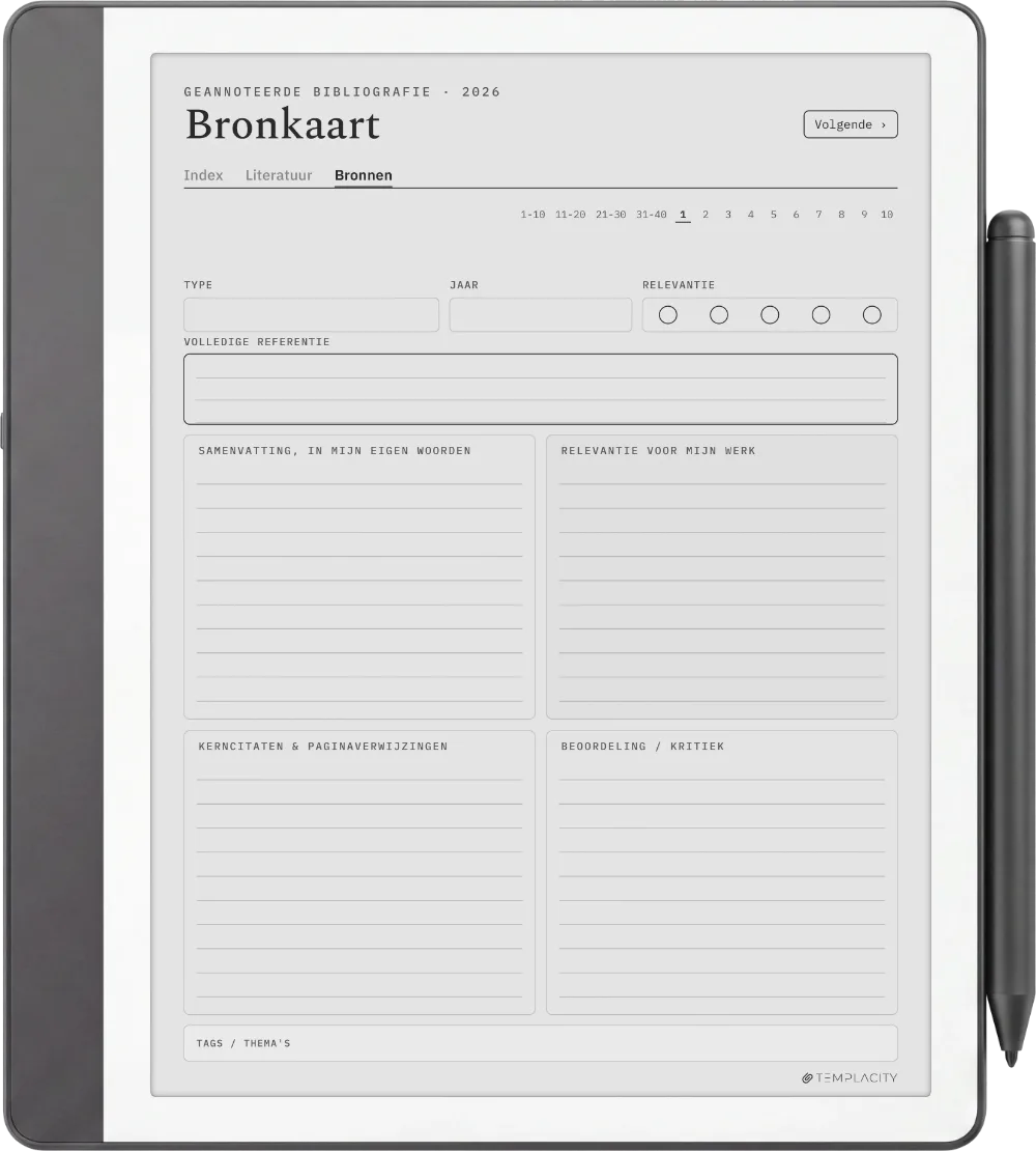 The Planner · Literatuurreview Kindle Scribe pagina 2