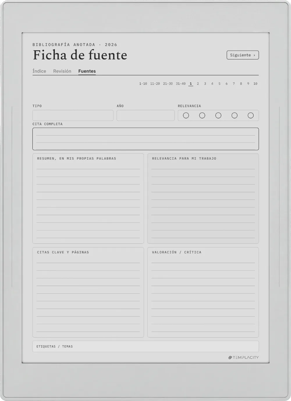 The Planner · Revisión bibliográfica Supernote Nomad página 2