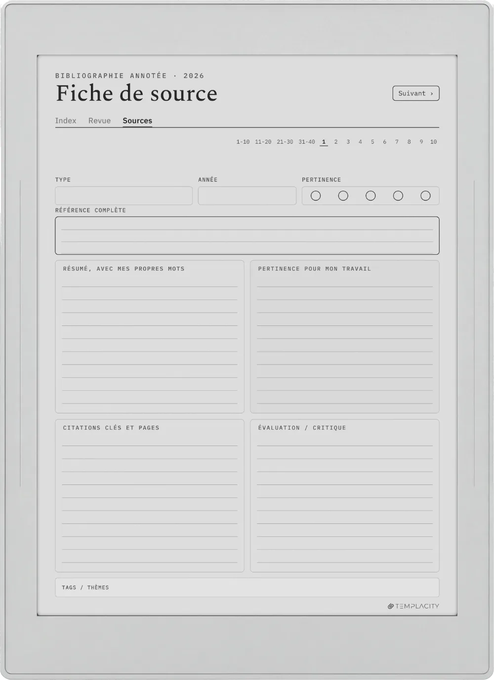 The Planner · Revue de littérature Supernote Nomad page 2