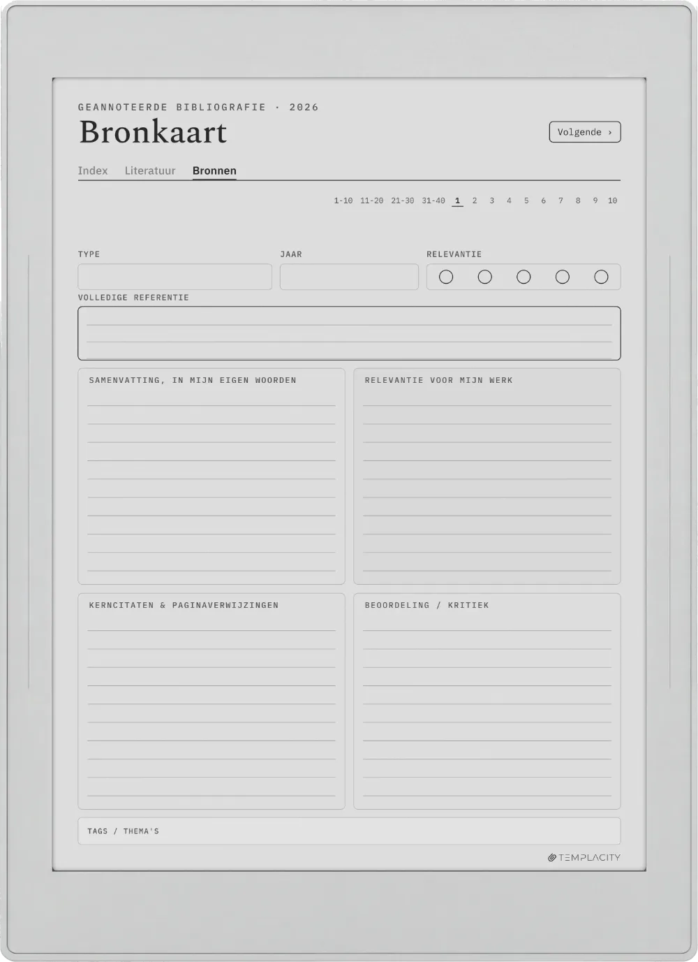 The Planner · Literatuurreview Supernote Nomad pagina 2
