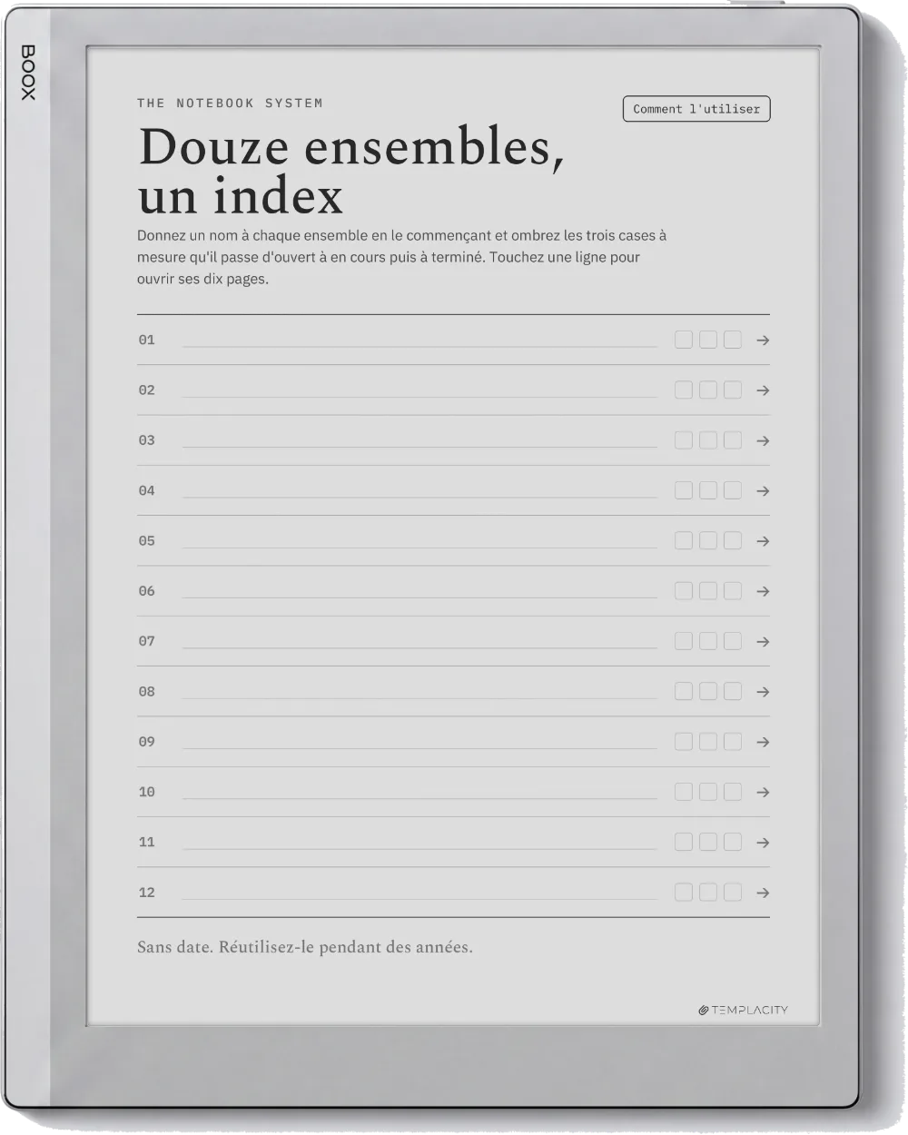 The Planner L'index