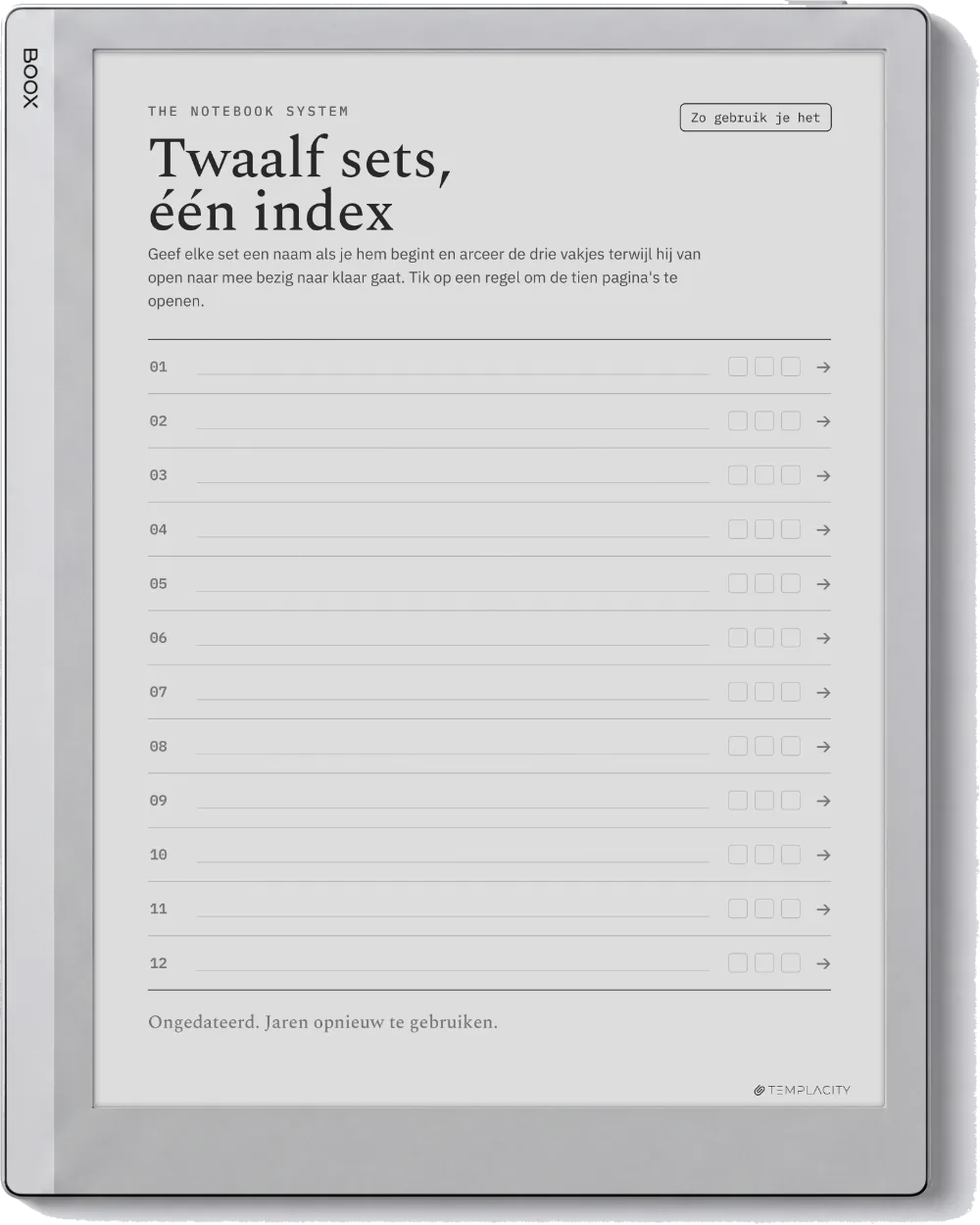 The Planner · Notebook System Boox Go 10.3 pagina 1